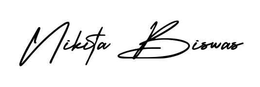 Give your name Nikita Biswas an exquisite flair with the AmerikaSignatureDemo-Regular script font. Ideal for contracts, resumes, and formal letterheads. Nikita Biswas signature style 3 images and pictures png