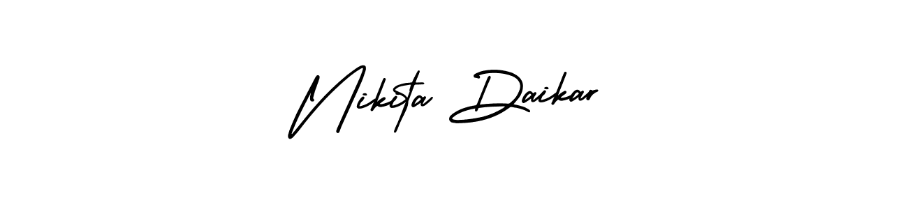 Make a beautiful signature design for name Nikita Daikar. With this signature (AmerikaSignatureDemo-Regular) style, you can create a handwritten signature for free. Nikita Daikar signature style 3 images and pictures png