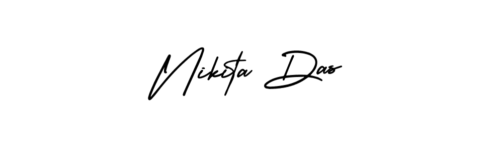 How to make Nikita Das name signature. Use AmerikaSignatureDemo-Regular style for creating short signs online. This is the latest handwritten sign. Nikita Das signature style 3 images and pictures png