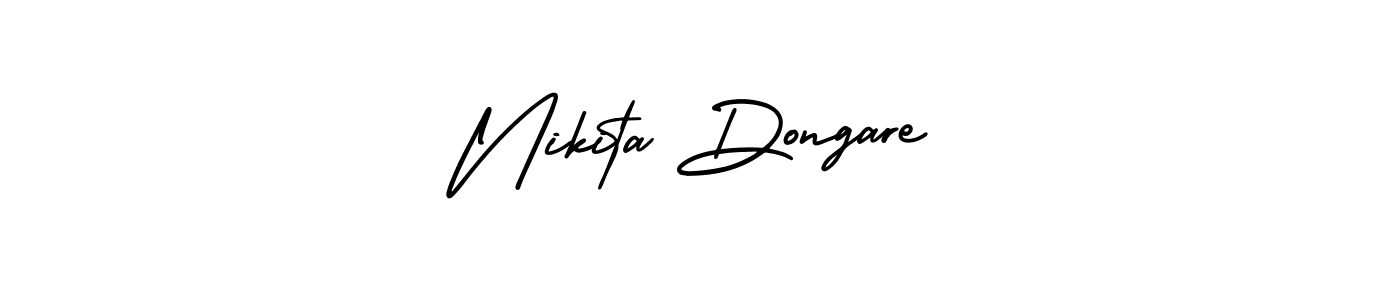 Nikita Dongare stylish signature style. Best Handwritten Sign (AmerikaSignatureDemo-Regular) for my name. Handwritten Signature Collection Ideas for my name Nikita Dongare. Nikita Dongare signature style 3 images and pictures png
