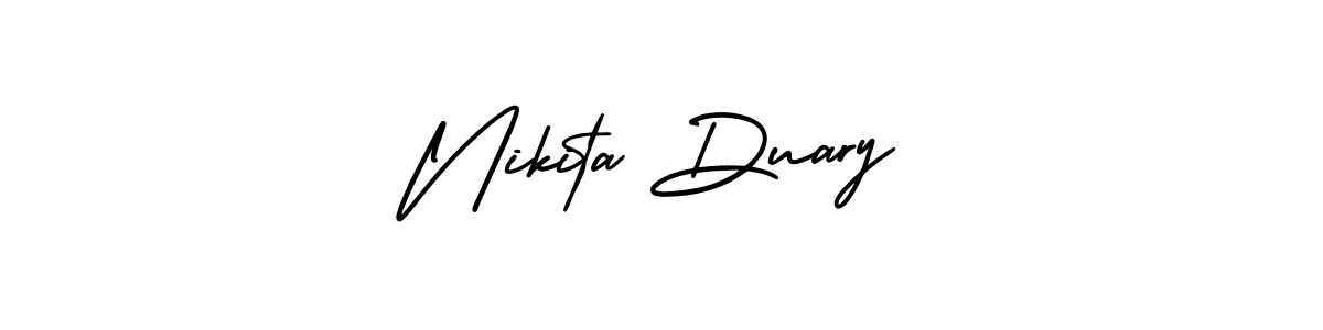 Create a beautiful signature design for name Nikita Duary. With this signature (AmerikaSignatureDemo-Regular) fonts, you can make a handwritten signature for free. Nikita Duary signature style 3 images and pictures png