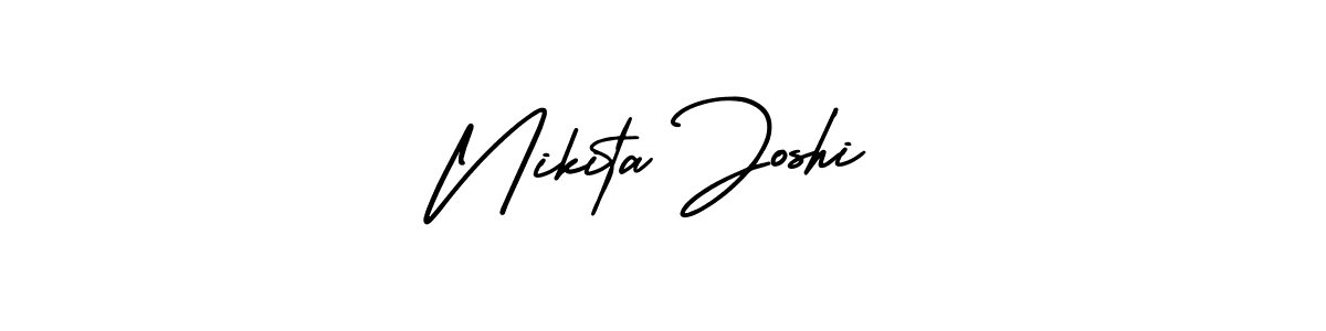 Create a beautiful signature design for name Nikita Joshi. With this signature (AmerikaSignatureDemo-Regular) fonts, you can make a handwritten signature for free. Nikita Joshi signature style 3 images and pictures png
