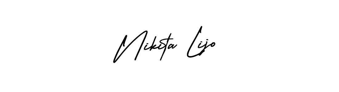 Create a beautiful signature design for name Nikita Lijo. With this signature (AmerikaSignatureDemo-Regular) fonts, you can make a handwritten signature for free. Nikita Lijo signature style 3 images and pictures png