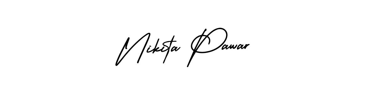 How to make Nikita Pawar signature? AmerikaSignatureDemo-Regular is a professional autograph style. Create handwritten signature for Nikita Pawar name. Nikita Pawar signature style 3 images and pictures png