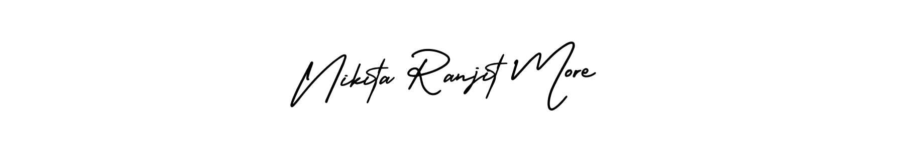Similarly AmerikaSignatureDemo-Regular is the best handwritten signature design. Signature creator online .You can use it as an online autograph creator for name Nikita Ranjit More. Nikita Ranjit More signature style 3 images and pictures png