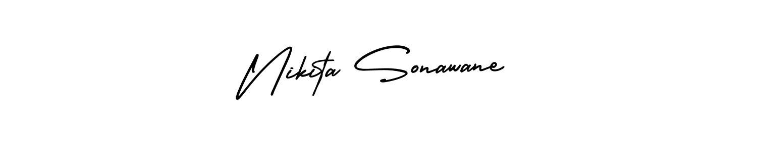 Use a signature maker to create a handwritten signature online. With this signature software, you can design (AmerikaSignatureDemo-Regular) your own signature for name Nikita Sonawane. Nikita Sonawane signature style 3 images and pictures png