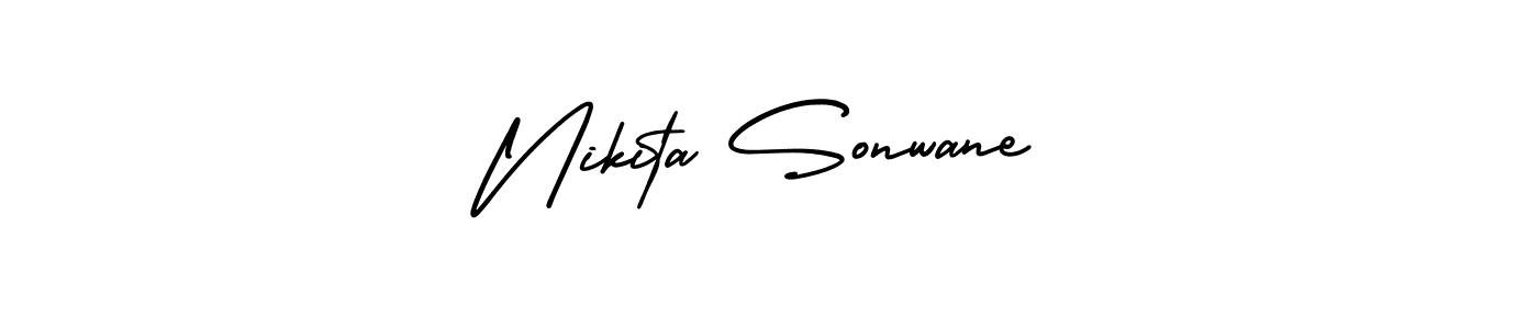 Similarly AmerikaSignatureDemo-Regular is the best handwritten signature design. Signature creator online .You can use it as an online autograph creator for name Nikita Sonwane. Nikita Sonwane signature style 3 images and pictures png