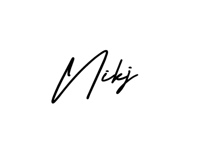 Also we have Nikj name is the best signature style. Create professional handwritten signature collection using AmerikaSignatureDemo-Regular autograph style. Nikj signature style 3 images and pictures png