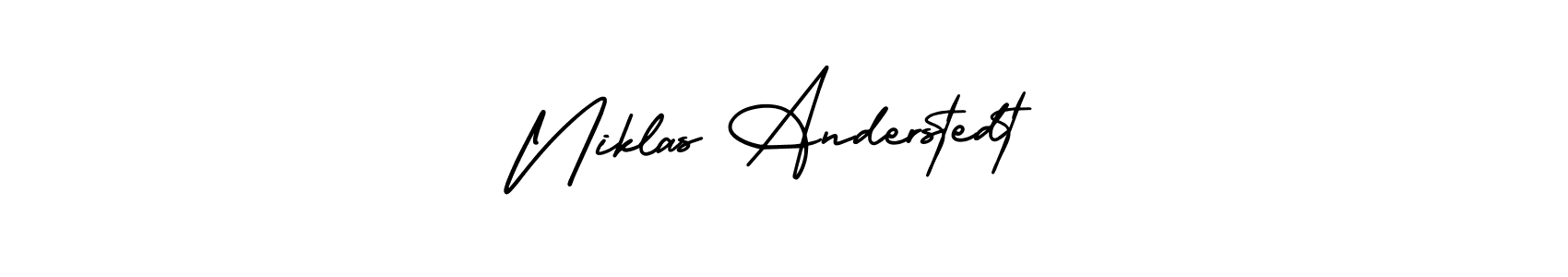 It looks lik you need a new signature style for name Niklas Anderstedt. Design unique handwritten (AmerikaSignatureDemo-Regular) signature with our free signature maker in just a few clicks. Niklas Anderstedt signature style 3 images and pictures png