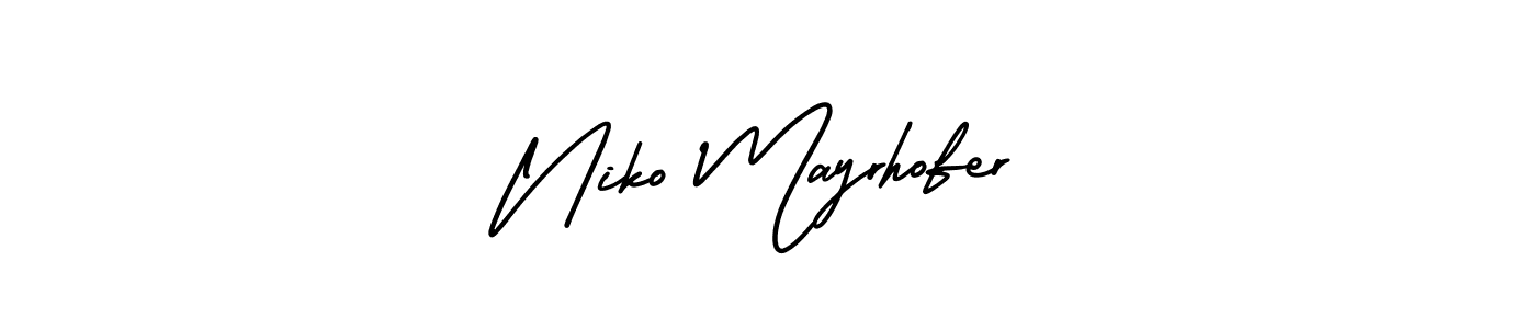 Also we have Niko Mayrhofer name is the best signature style. Create professional handwritten signature collection using AmerikaSignatureDemo-Regular autograph style. Niko Mayrhofer signature style 3 images and pictures png