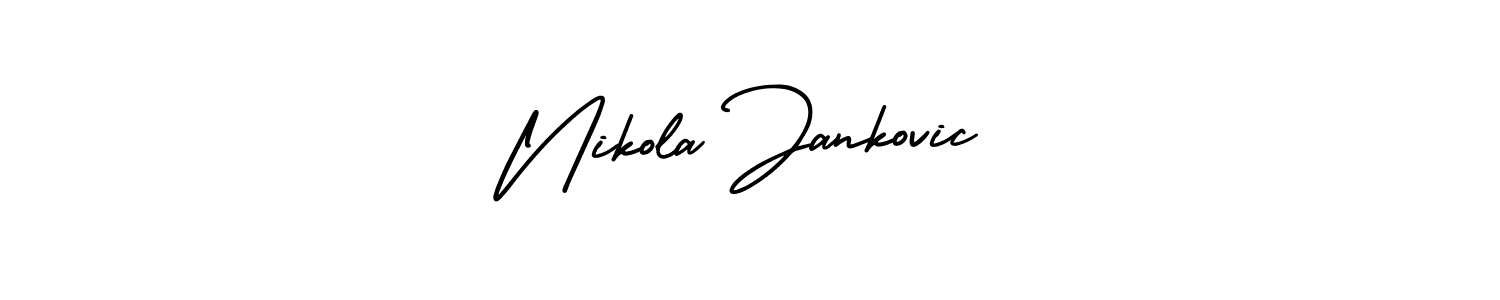 Check out images of Autograph of Nikola Jankovic name. Actor Nikola Jankovic Signature Style. AmerikaSignatureDemo-Regular is a professional sign style online. Nikola Jankovic signature style 3 images and pictures png