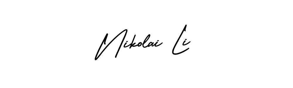 Check out images of Autograph of Nikolai Li name. Actor Nikolai Li Signature Style. AmerikaSignatureDemo-Regular is a professional sign style online. Nikolai Li signature style 3 images and pictures png