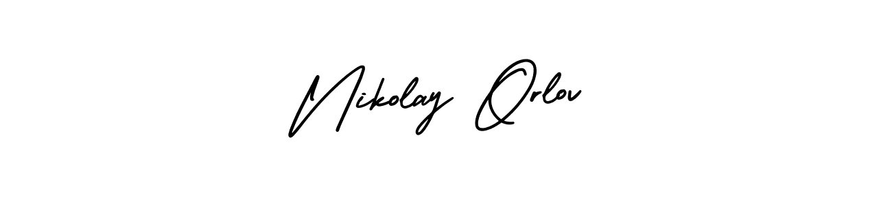 It looks lik you need a new signature style for name Nikolay Orlov. Design unique handwritten (AmerikaSignatureDemo-Regular) signature with our free signature maker in just a few clicks. Nikolay Orlov signature style 3 images and pictures png