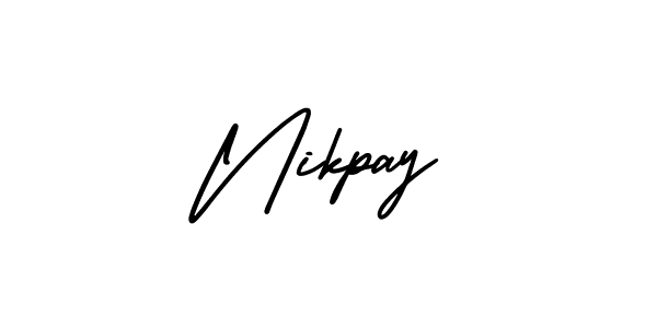 Also You can easily find your signature by using the search form. We will create Nikpay name handwritten signature images for you free of cost using AmerikaSignatureDemo-Regular sign style. Nikpay signature style 3 images and pictures png