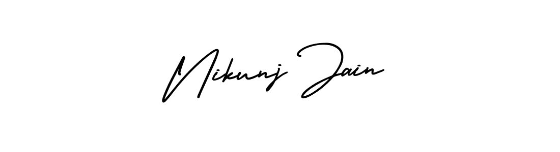 Best and Professional Signature Style for Nikunj Jain. AmerikaSignatureDemo-Regular Best Signature Style Collection. Nikunj Jain signature style 3 images and pictures png