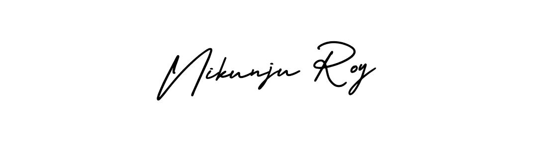 Make a short Nikunju Roy signature style. Manage your documents anywhere anytime using AmerikaSignatureDemo-Regular. Create and add eSignatures, submit forms, share and send files easily. Nikunju Roy signature style 3 images and pictures png