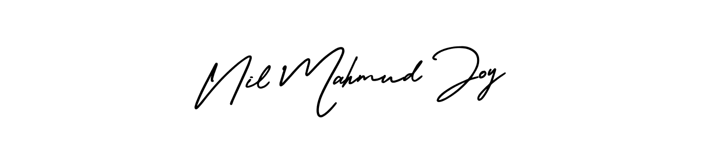 Make a short Nil Mahmud Joy signature style. Manage your documents anywhere anytime using AmerikaSignatureDemo-Regular. Create and add eSignatures, submit forms, share and send files easily. Nil Mahmud Joy signature style 3 images and pictures png