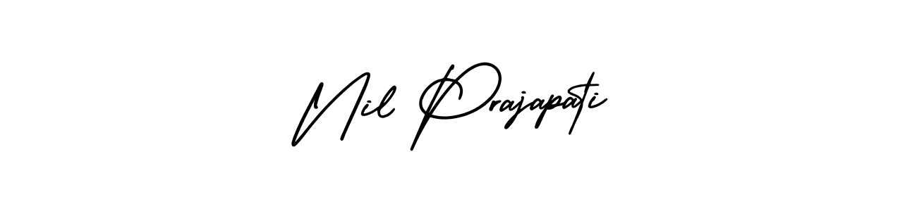Use a signature maker to create a handwritten signature online. With this signature software, you can design (AmerikaSignatureDemo-Regular) your own signature for name Nil Prajapati. Nil Prajapati signature style 3 images and pictures png