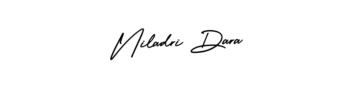 How to make Niladri Dara name signature. Use AmerikaSignatureDemo-Regular style for creating short signs online. This is the latest handwritten sign. Niladri Dara signature style 3 images and pictures png