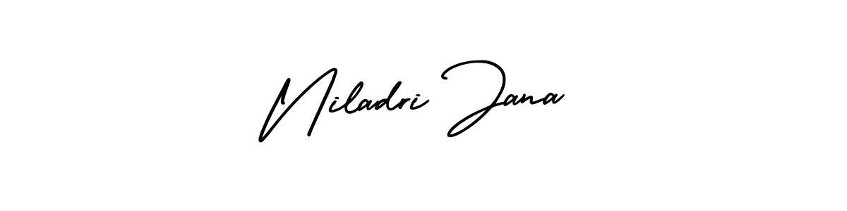 Make a beautiful signature design for name Niladri Jana. With this signature (AmerikaSignatureDemo-Regular) style, you can create a handwritten signature for free. Niladri Jana signature style 3 images and pictures png