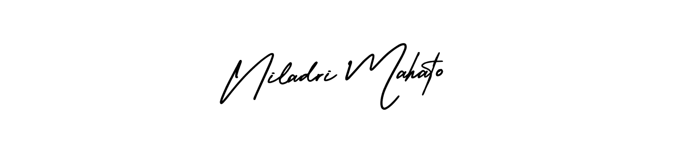 Design your own signature with our free online signature maker. With this signature software, you can create a handwritten (AmerikaSignatureDemo-Regular) signature for name Niladri Mahato. Niladri Mahato signature style 3 images and pictures png