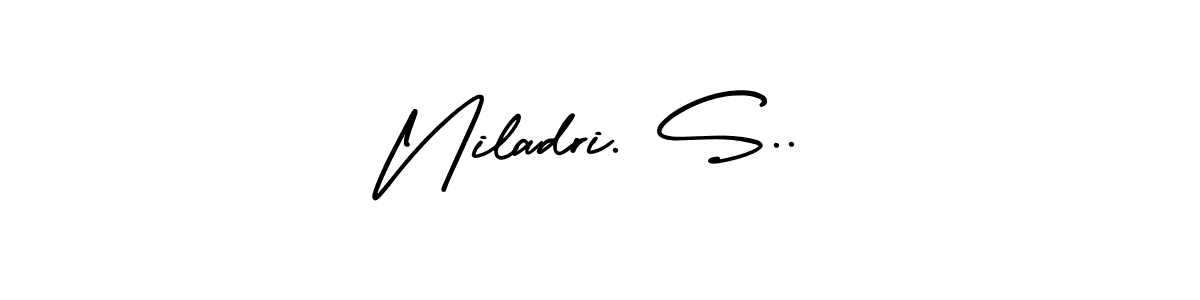 Similarly AmerikaSignatureDemo-Regular is the best handwritten signature design. Signature creator online .You can use it as an online autograph creator for name Niladri. S... Niladri. S.. signature style 3 images and pictures png