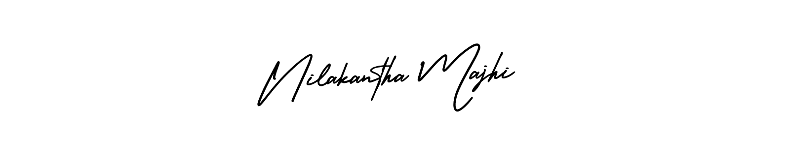 AmerikaSignatureDemo-Regular is a professional signature style that is perfect for those who want to add a touch of class to their signature. It is also a great choice for those who want to make their signature more unique. Get Nilakantha Majhi name to fancy signature for free. Nilakantha Majhi signature style 3 images and pictures png