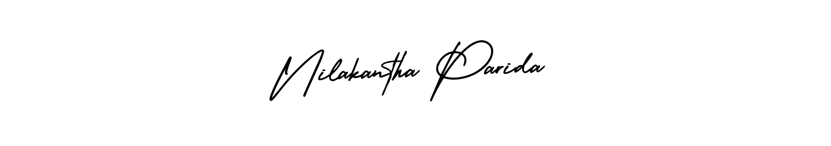 How to make Nilakantha Parida name signature. Use AmerikaSignatureDemo-Regular style for creating short signs online. This is the latest handwritten sign. Nilakantha Parida signature style 3 images and pictures png