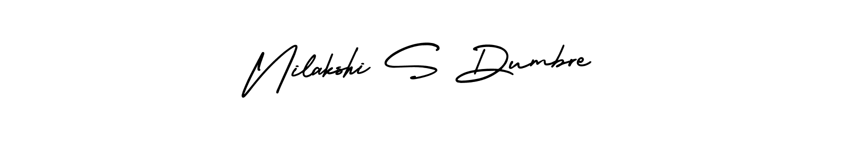 How to make Nilakshi S Dumbre name signature. Use AmerikaSignatureDemo-Regular style for creating short signs online. This is the latest handwritten sign. Nilakshi S Dumbre signature style 3 images and pictures png