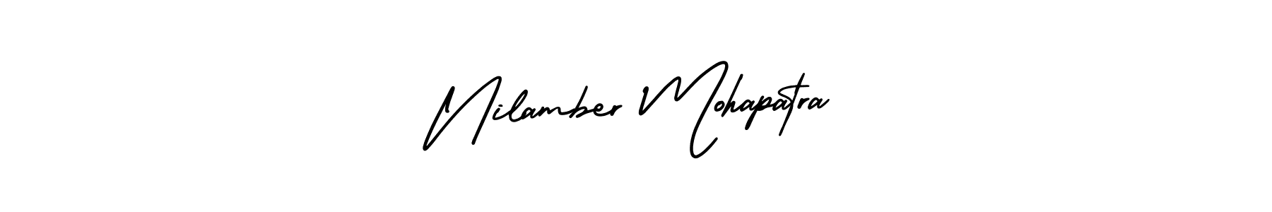 Design your own signature with our free online signature maker. With this signature software, you can create a handwritten (AmerikaSignatureDemo-Regular) signature for name Nilamber Mohapatra. Nilamber Mohapatra signature style 3 images and pictures png