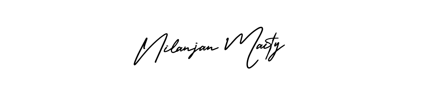 Make a beautiful signature design for name Nilanjan Maity. With this signature (AmerikaSignatureDemo-Regular) style, you can create a handwritten signature for free. Nilanjan Maity signature style 3 images and pictures png