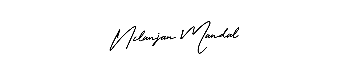 Create a beautiful signature design for name Nilanjan Mandal. With this signature (AmerikaSignatureDemo-Regular) fonts, you can make a handwritten signature for free. Nilanjan Mandal signature style 3 images and pictures png