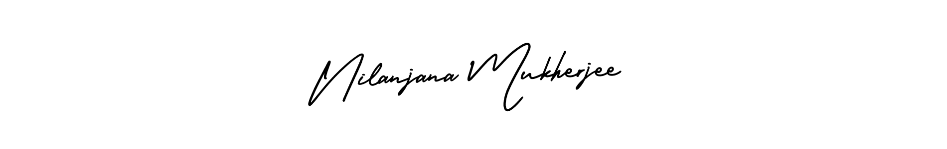 Create a beautiful signature design for name Nilanjana Mukherjee. With this signature (AmerikaSignatureDemo-Regular) fonts, you can make a handwritten signature for free. Nilanjana Mukherjee signature style 3 images and pictures png