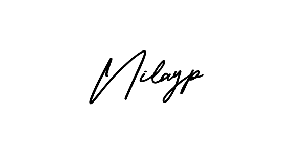It looks lik you need a new signature style for name Nilayp. Design unique handwritten (AmerikaSignatureDemo-Regular) signature with our free signature maker in just a few clicks. Nilayp signature style 3 images and pictures png