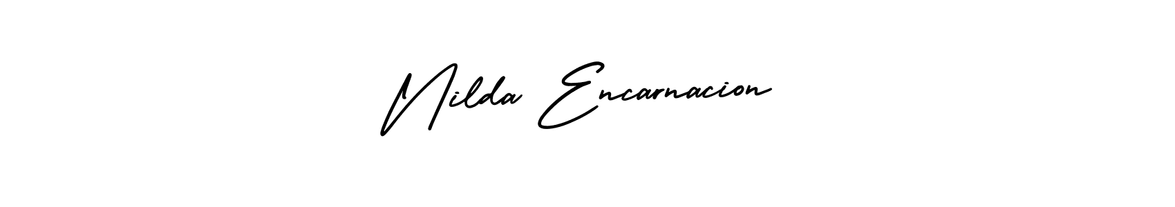 How to Draw Nilda Encarnacion signature style? AmerikaSignatureDemo-Regular is a latest design signature styles for name Nilda Encarnacion. Nilda Encarnacion signature style 3 images and pictures png