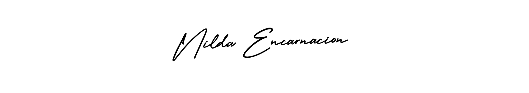 Use a signature maker to create a handwritten signature online. With this signature software, you can design (AmerikaSignatureDemo-Regular) your own signature for name Nilda Encarnacion. Nilda Encarnacion signature style 3 images and pictures png