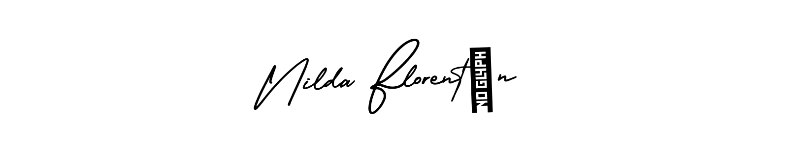 You can use this online signature creator to create a handwritten signature for the name Nilda Florentín. This is the best online autograph maker. Nilda Florentín signature style 3 images and pictures png