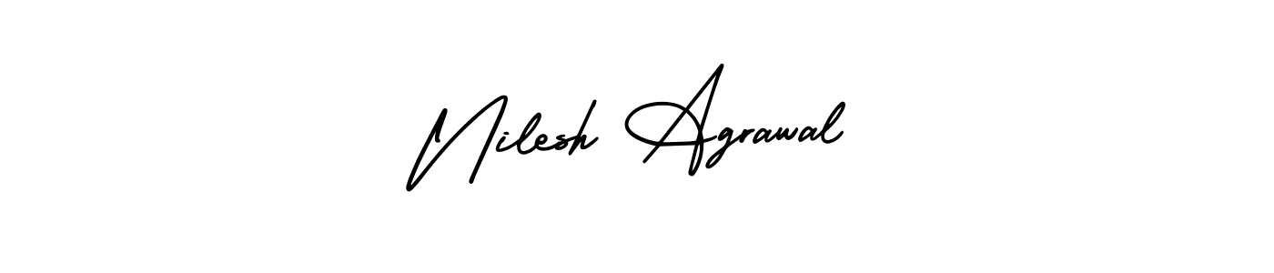 if you are searching for the best signature style for your name Nilesh Agrawal. so please give up your signature search. here we have designed multiple signature styles  using AmerikaSignatureDemo-Regular. Nilesh Agrawal signature style 3 images and pictures png