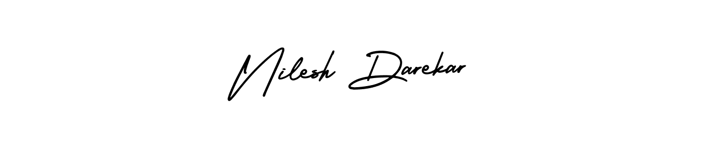Also You can easily find your signature by using the search form. We will create Nilesh Darekar name handwritten signature images for you free of cost using AmerikaSignatureDemo-Regular sign style. Nilesh Darekar signature style 3 images and pictures png