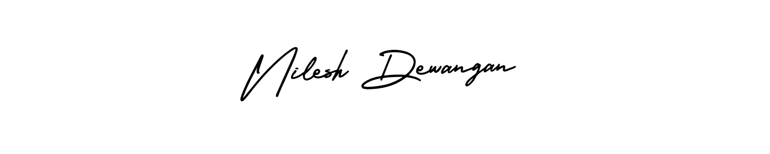 Make a beautiful signature design for name Nilesh Dewangan. Use this online signature maker to create a handwritten signature for free. Nilesh Dewangan signature style 3 images and pictures png