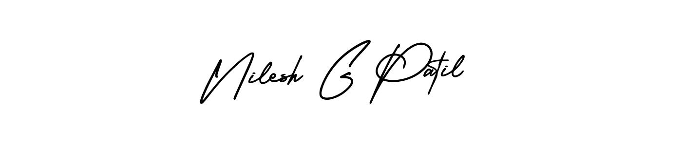 Best and Professional Signature Style for Nilesh G Patil. AmerikaSignatureDemo-Regular Best Signature Style Collection. Nilesh G Patil signature style 3 images and pictures png