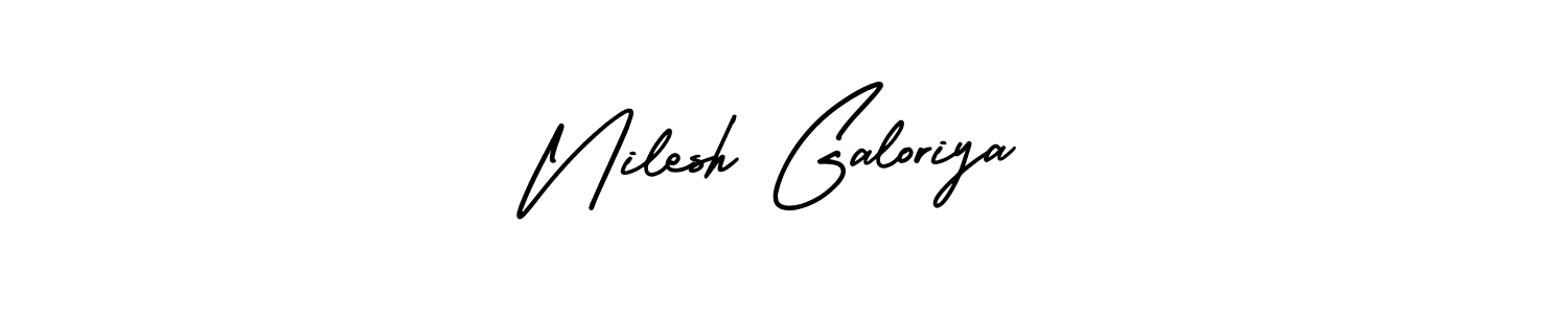 How to make Nilesh Galoriya signature? AmerikaSignatureDemo-Regular is a professional autograph style. Create handwritten signature for Nilesh Galoriya name. Nilesh Galoriya signature style 3 images and pictures png