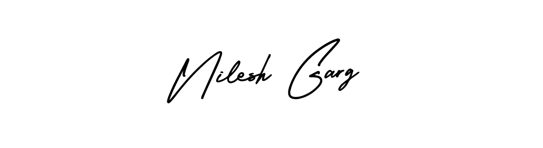 Best and Professional Signature Style for Nilesh Garg. AmerikaSignatureDemo-Regular Best Signature Style Collection. Nilesh Garg signature style 3 images and pictures png