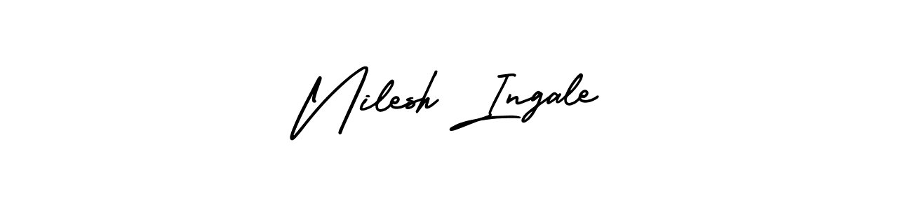 Check out images of Autograph of Nilesh Ingale name. Actor Nilesh Ingale Signature Style. AmerikaSignatureDemo-Regular is a professional sign style online. Nilesh Ingale signature style 3 images and pictures png