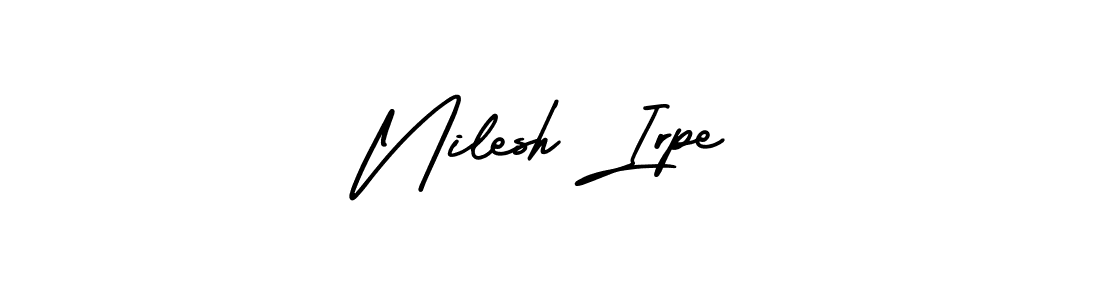 How to make Nilesh Irpe name signature. Use AmerikaSignatureDemo-Regular style for creating short signs online. This is the latest handwritten sign. Nilesh Irpe signature style 3 images and pictures png