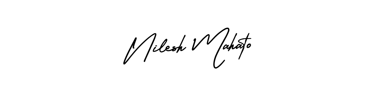 It looks lik you need a new signature style for name Nilesh Mahato. Design unique handwritten (AmerikaSignatureDemo-Regular) signature with our free signature maker in just a few clicks. Nilesh Mahato signature style 3 images and pictures png