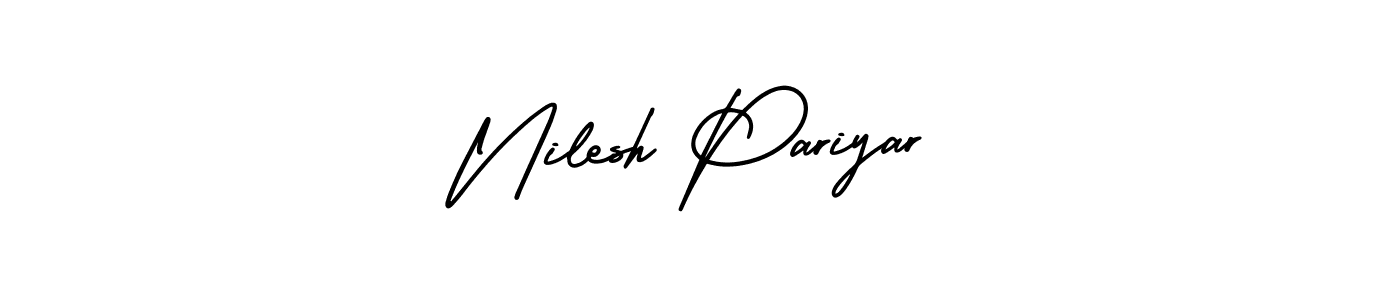 Create a beautiful signature design for name Nilesh Pariyar. With this signature (AmerikaSignatureDemo-Regular) fonts, you can make a handwritten signature for free. Nilesh Pariyar signature style 3 images and pictures png