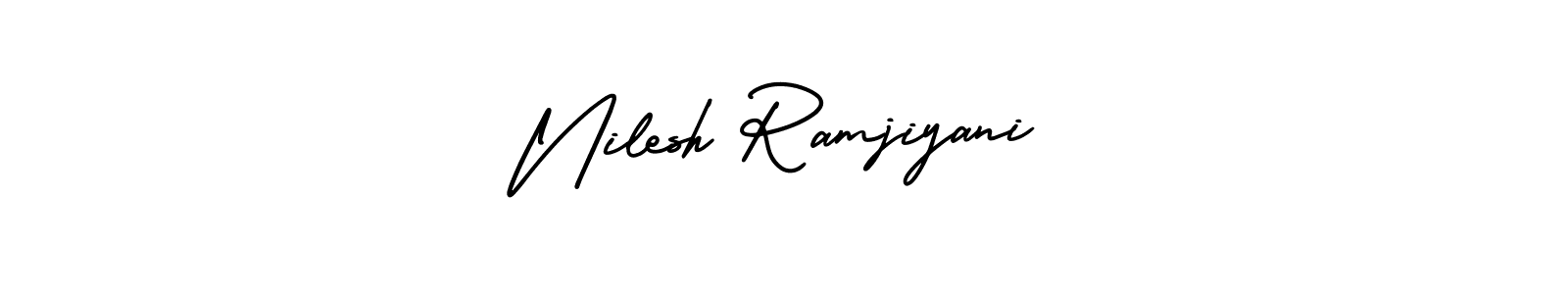 Also we have Nilesh Ramjiyani name is the best signature style. Create professional handwritten signature collection using AmerikaSignatureDemo-Regular autograph style. Nilesh Ramjiyani signature style 3 images and pictures png