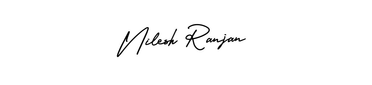 AmerikaSignatureDemo-Regular is a professional signature style that is perfect for those who want to add a touch of class to their signature. It is also a great choice for those who want to make their signature more unique. Get Nilesh Ranjan name to fancy signature for free. Nilesh Ranjan signature style 3 images and pictures png