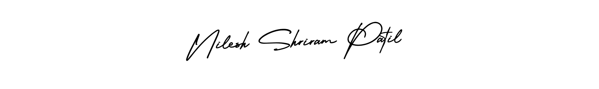 Use a signature maker to create a handwritten signature online. With this signature software, you can design (AmerikaSignatureDemo-Regular) your own signature for name Nilesh Shriram Patil. Nilesh Shriram Patil signature style 3 images and pictures png